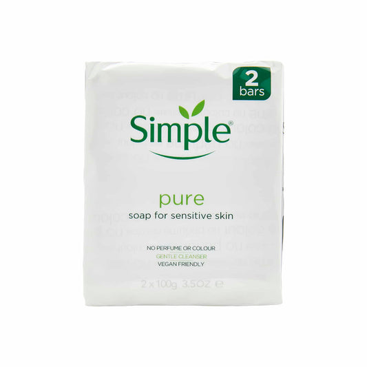 Simple bar soap twin pack 100g